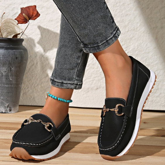 Elodie – Mocassins Élégants à Boucle
