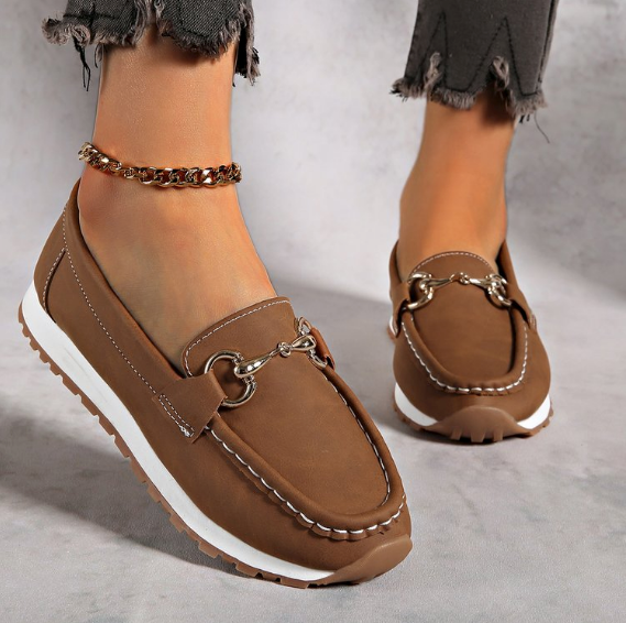 Elodie – Mocassins Élégants à Boucle
