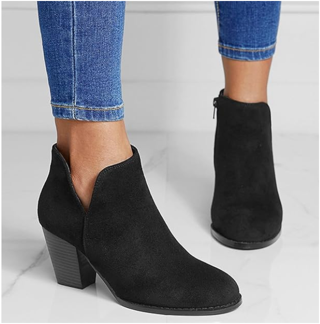 Hailey | Bottines Pointues en Suède