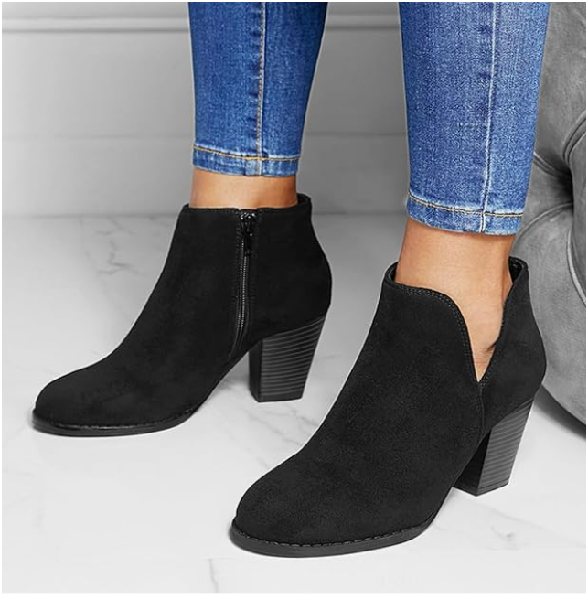 Hailey | Bottines Pointues en Suède
