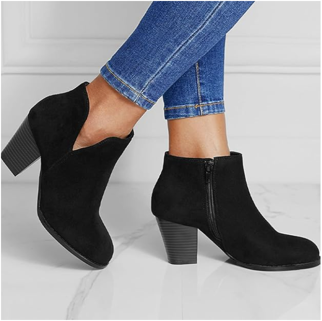 Hailey | Bottines Pointues en Suède