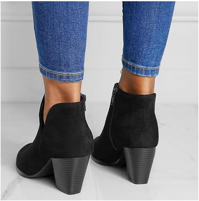 Hailey | Bottines Pointues en Suède