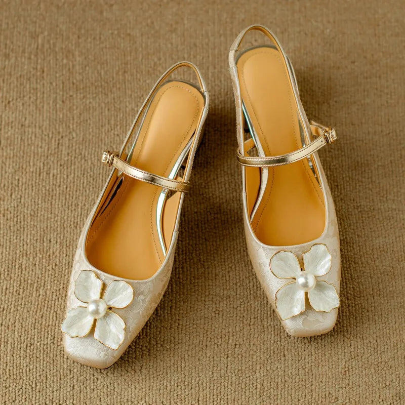 Authentiques talons slingback