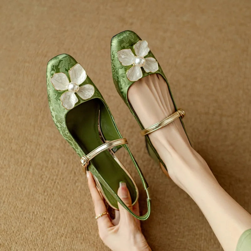 Authentiques talons slingback