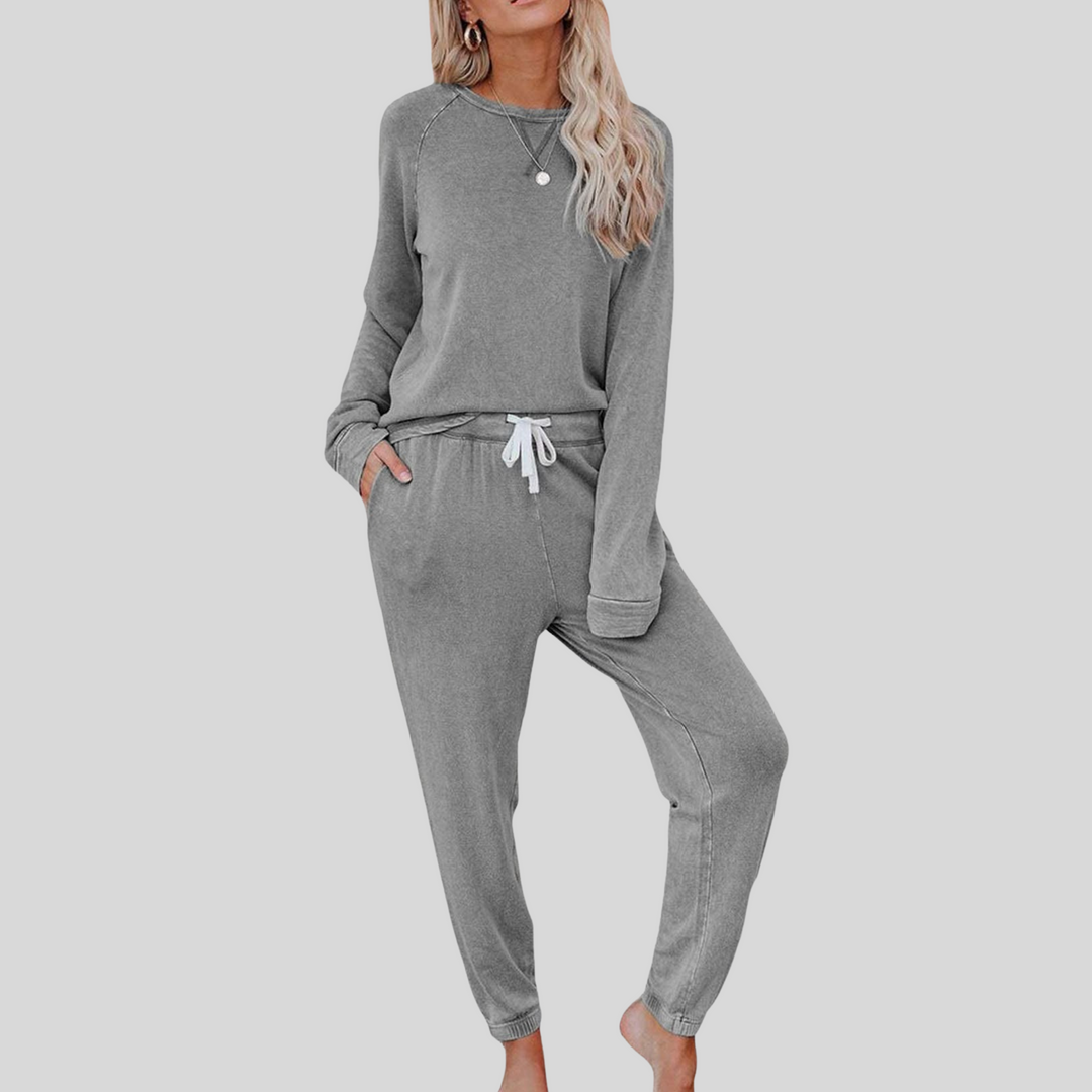 JOCELYN™ - Ensemble décontracté à manches longues avec pantalon de jogging