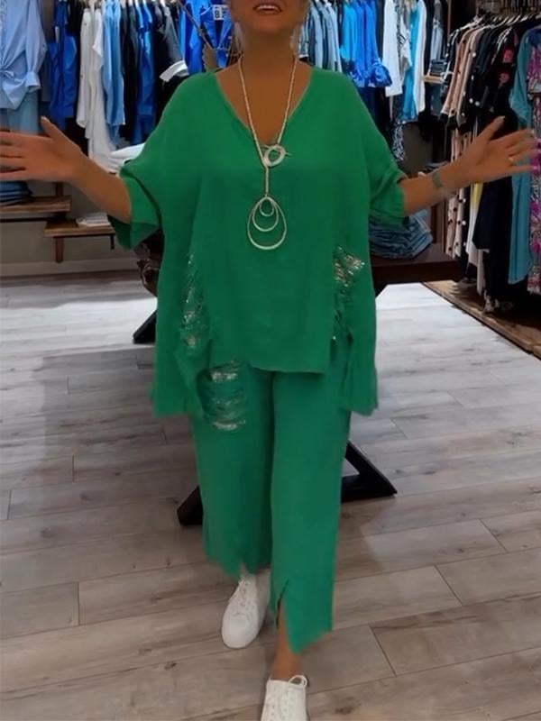BIANCA | Ensemble Élégant d'Été en Deux Pièces pour les Journées Ensoleillées