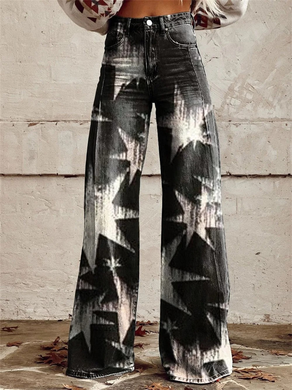 Mia™ - Pantalon Taille Haute Évasé