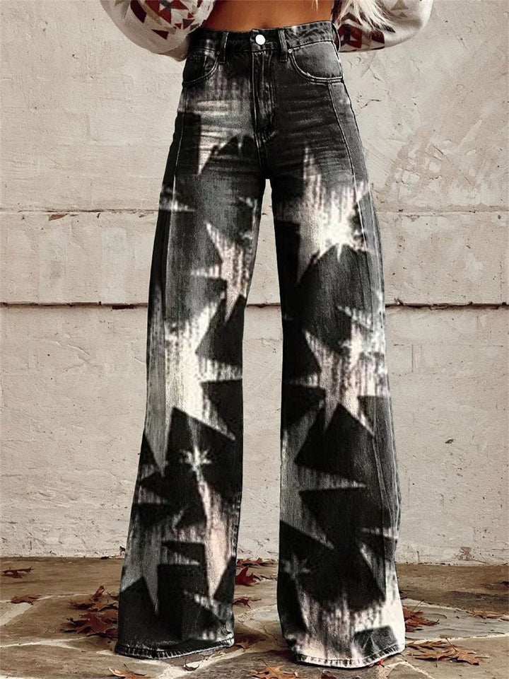 Mia™ - Pantalon Taille Haute Évasé
