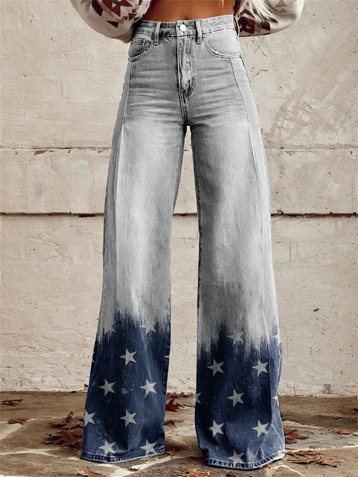 Mia™ - Pantalon Taille Haute Évasé