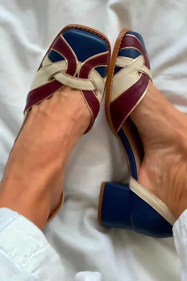 Amara | Ballerines Tricolores à Enfiler