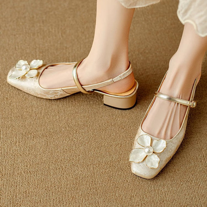 Authentiques talons slingback