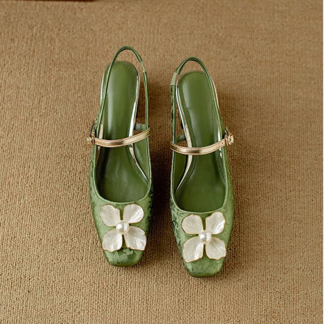 Authentiques talons slingback