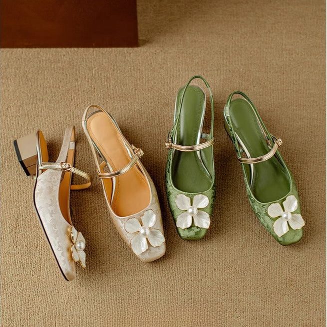 Authentiques talons slingback