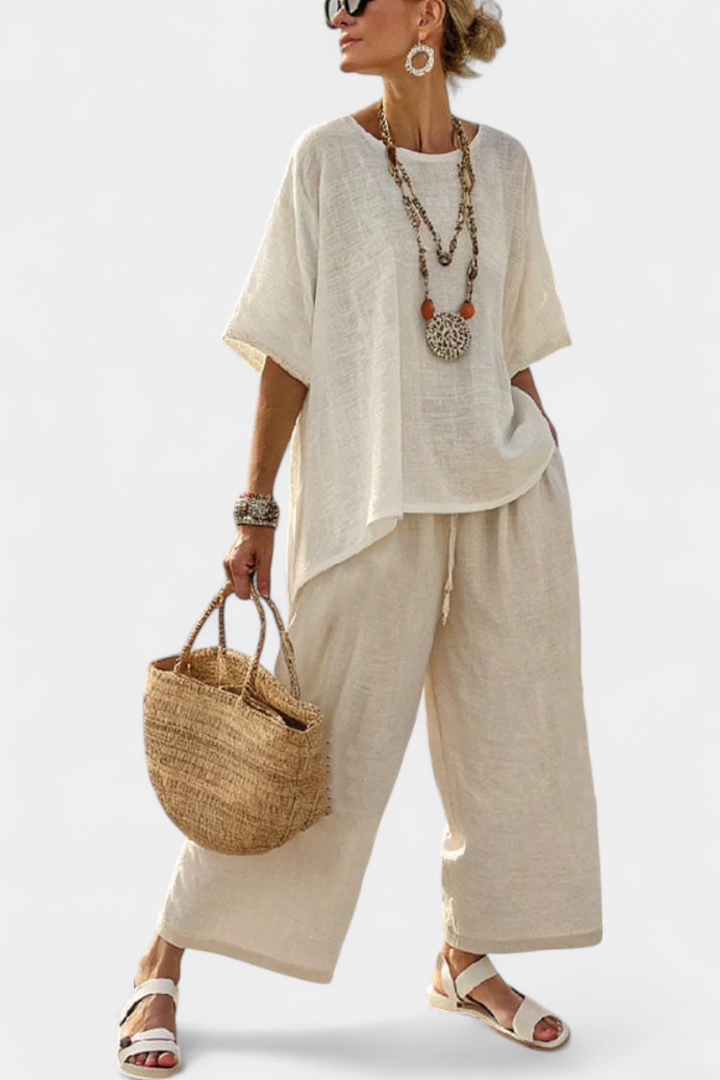Drevon | Ensemble en lin naturel