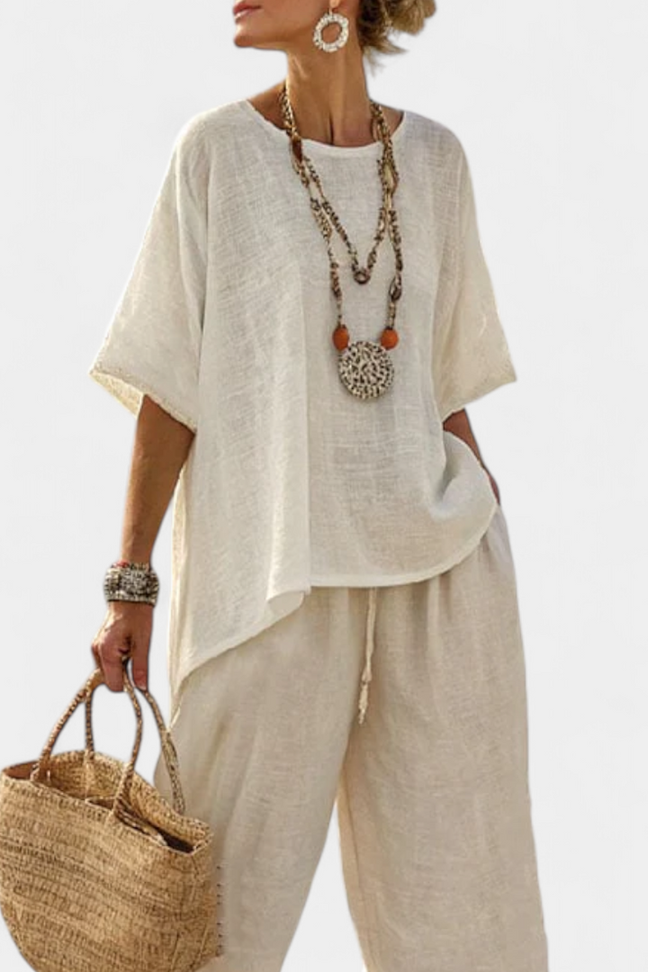 Drevon | Ensemble en lin naturel