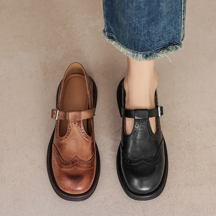 Mattea | Élégantes Chaussures Mary Jane en Cuir